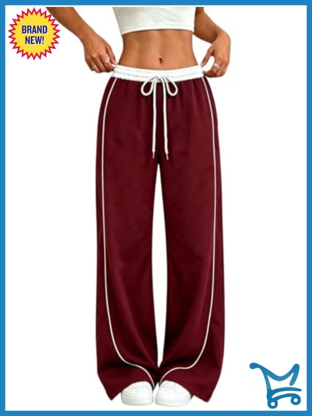 Women's Parachute Pants Hiking Track Trousers Wide Leg Cargo Quick Drying